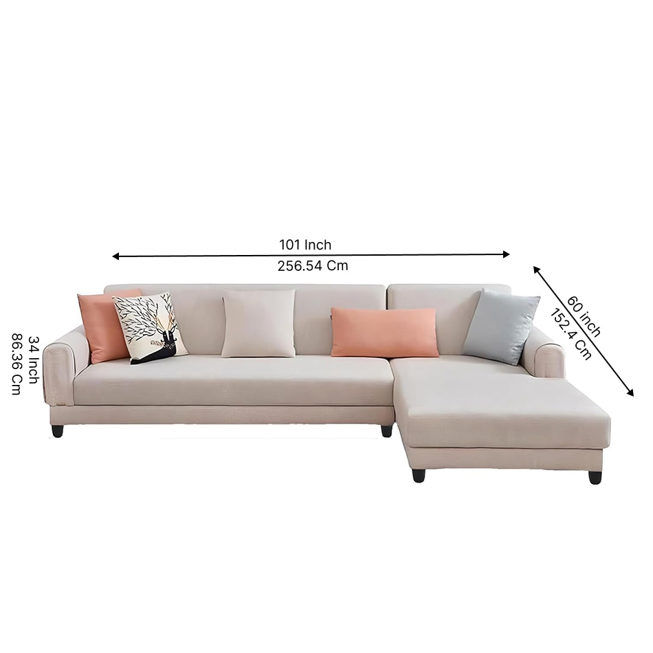 Laos Modern 5 Seater Sofa Set – Luxury Fabric Sofa for Living Room