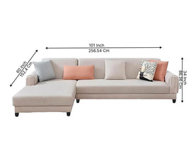 Laos Modern 5 Seater Sofa Set Luxury Fabric Sofa for Living Room