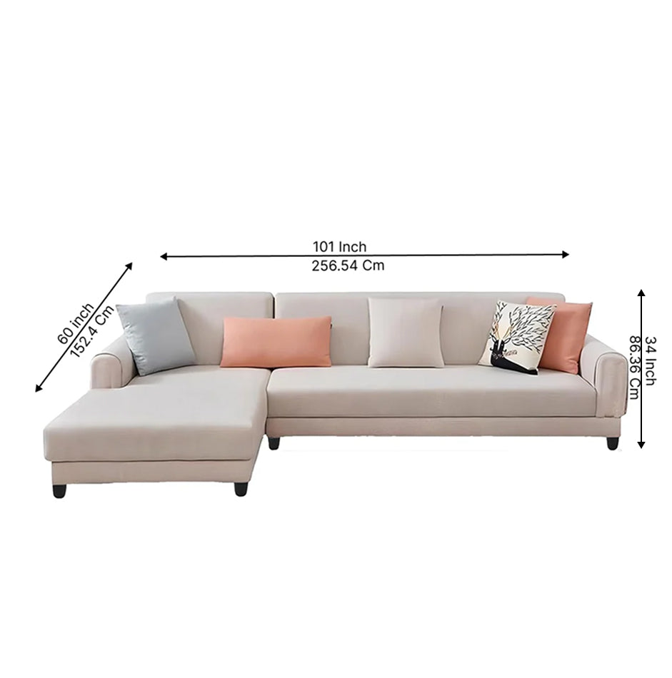 Laos Modern 5 Seater Sofa Set – Luxury Fabric Sofa for Living Room