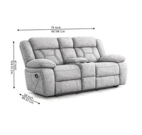 Pawel Manual Suede Leatherette Recliner