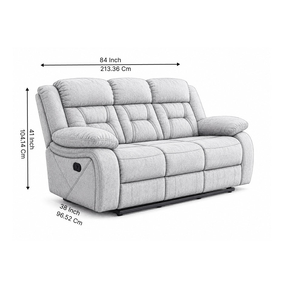 Pawel Manual Suede Leatherette Recliner