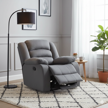 Vector Fabric Manual Recliner For Living Room