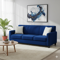 Malton 3 Seater Fabric Sofa with Cushion for Living Room