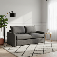 Modern Living, Timeless Comfort: Bruno 2 Seater Fabric Sofa For Living Room