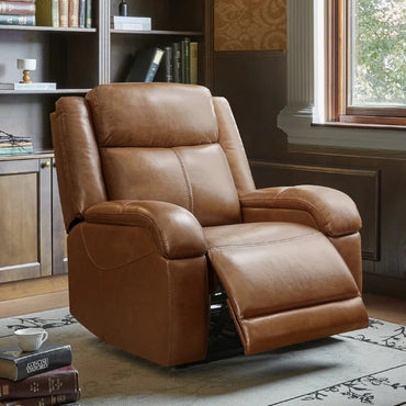 Zenvy 1 seater Premium Manual Recliner – Leatherette Single Seater Recliner for Living Room