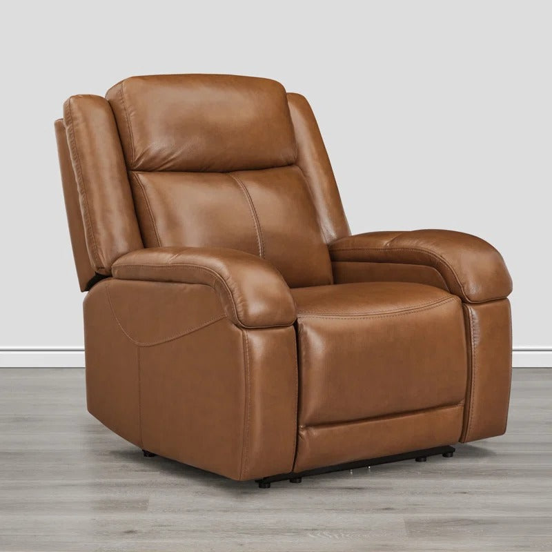 Zenvy 1 seater Premium Manual Recliner – Leatherette Single Seater Recliner for Living Room