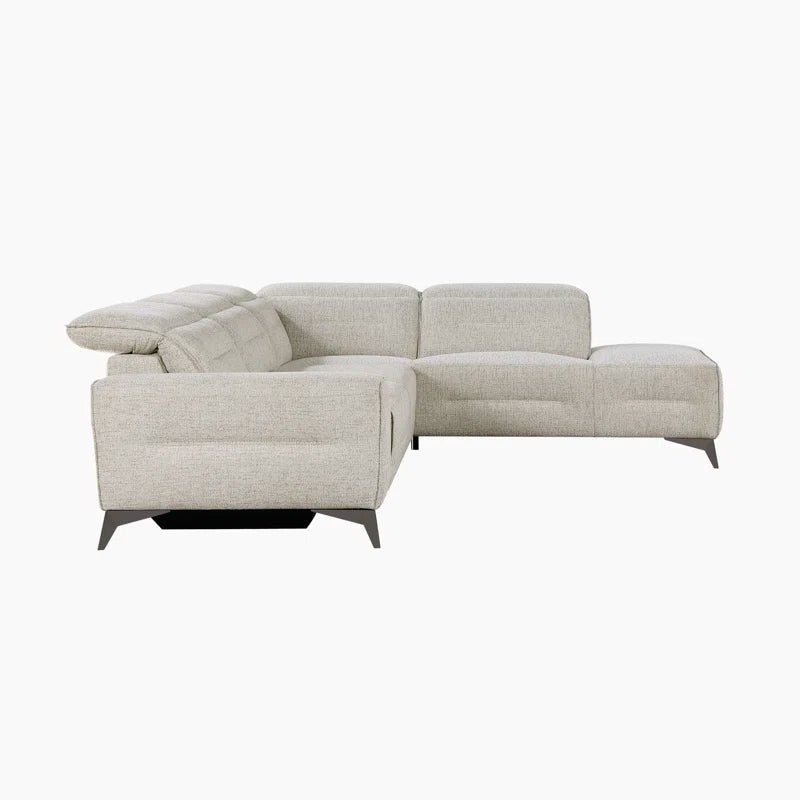 Carlos 5 Seater Manual Recliner L Shape Sofa for Living Room | Premium L shape Recliner Sofa Set