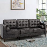 Drinel Leatherette Sofa for Living Room