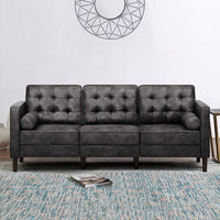 Drinel Leatherette Sofa for Living Room