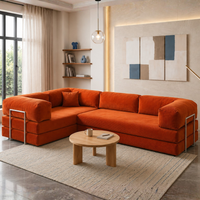 Vegas 5 Seater Sofa Cum Bed – Modern L Shape Convertible Lounge Sofa for Living Room