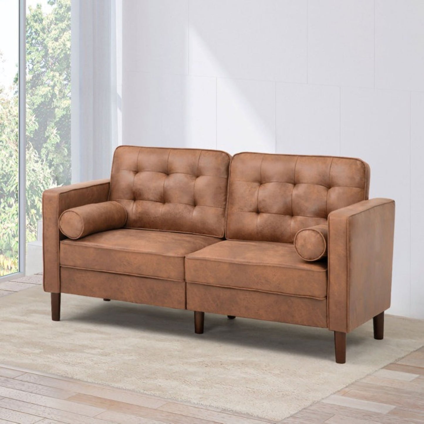 Drinel Leatherette Sofa for Living Room