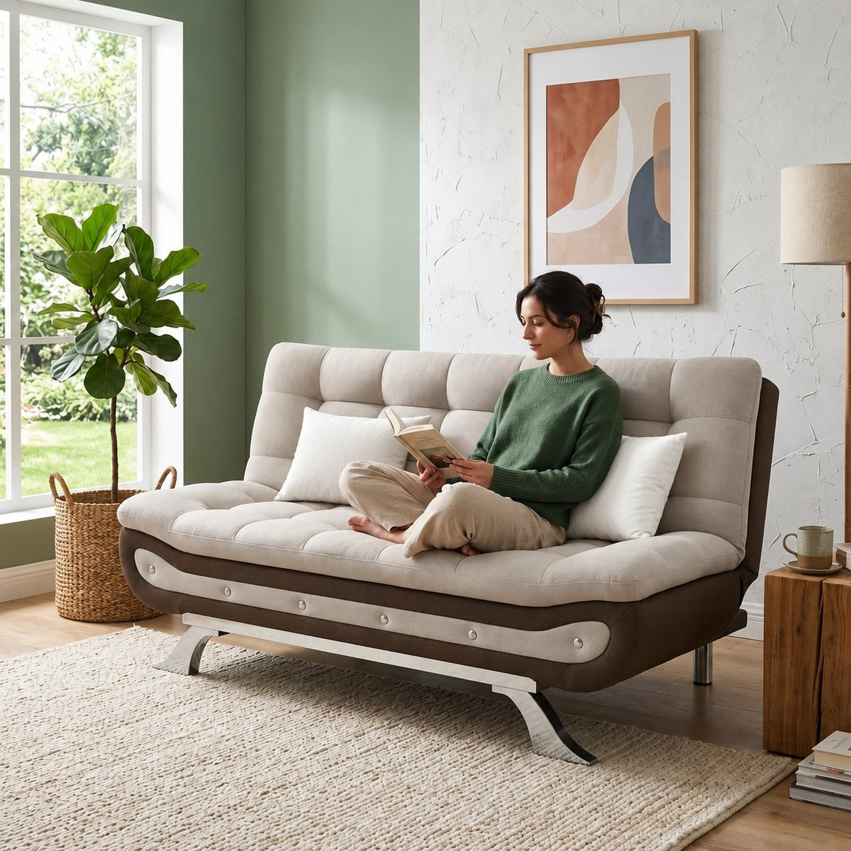 Sabrina 3 Seater Multipurpose Sofa Bed | Convertible Couch BedTorque India