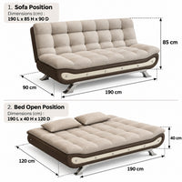 Sabrina 3 Seater Multipurpose Sofa Bed | Convertible Couch BedTorque India