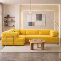 Vegas Modern Sofa Cum Bed with Premium Lounge Comfort – Luxury Convertible Fabric Sofa