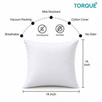 2 Premium Micro Fiber Cushion Filler for Multi-Functional Purposes for Comfort (14x14 Inches)