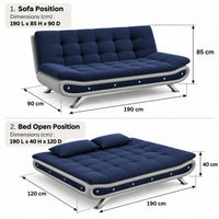 Sabrina 3 Seater Multipurpose Sofa Bed | Convertible Couch BedTorque India
