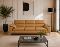 Renzo Leatherette Sofa For Living Room
