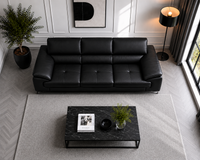 Renzo Leatherette Sofa For Living Room