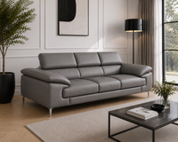 Renzo Leatherette Sofa For Living Room