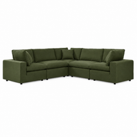 Alston Fabric L Shape 5 Seater Corner Sofa | Modern Living Room Sofa