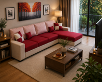 Wayland Modern Living Room Fabric Sofa – Luxury Comfortable Designer Sofa Set