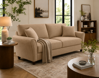 Penny 3 Seater Fabric Sofa – Modern Wooden Frame Living Room Couch