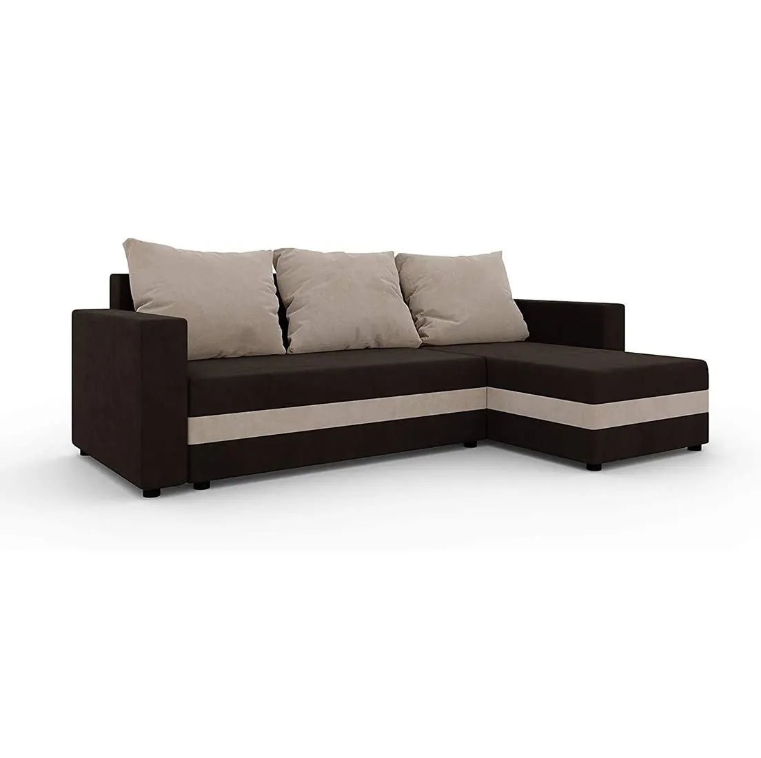 Adrain 4 Seater L Shape Sofa For Living Room - Torque India