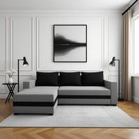 Adrain 4 Seater L Shape Sofa For Living Room - Torque India