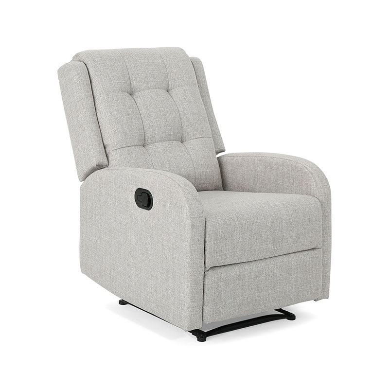 Adrano Upholstered Fabric Manual Recliner | One Seater Recliners (Flash Sale) - Torque India