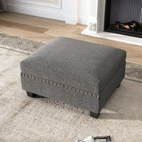 Albert Storage Ottoman Pouffe Puffy for Foot Rest Home Furniture - Torque India