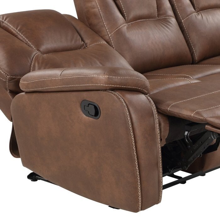 Alfex Manual Leatherette Recliner | Leatherette Recliner Sofa - Torque India