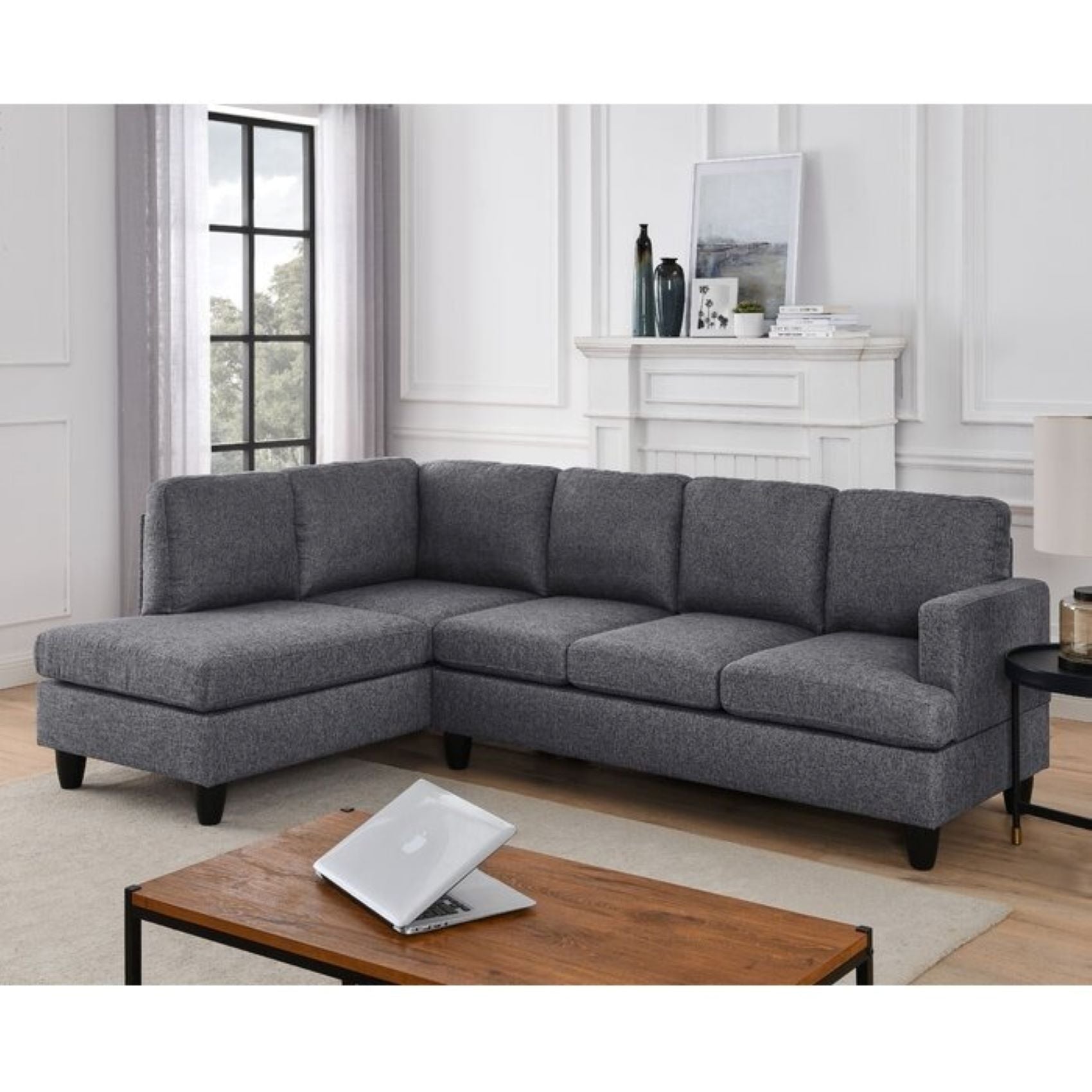 Altos L Shape 6 Seater Fabric Sofa - Torque India