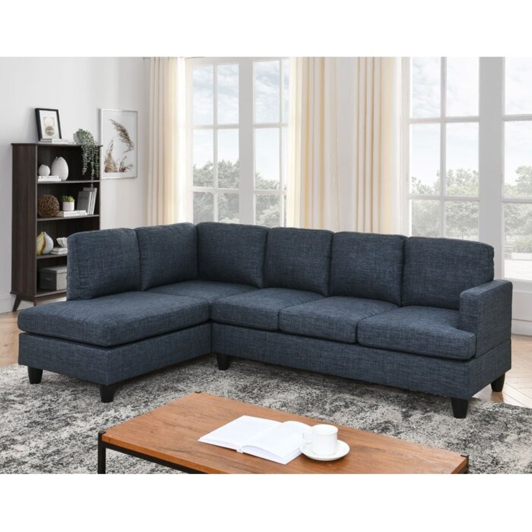 Altos L Shape 6 Seater Fabric Sofa - Torque India