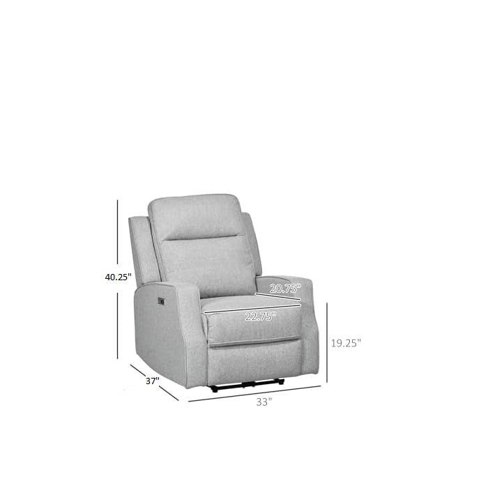 Alzena Fabric Upholstered Recliner Chair - Torque India