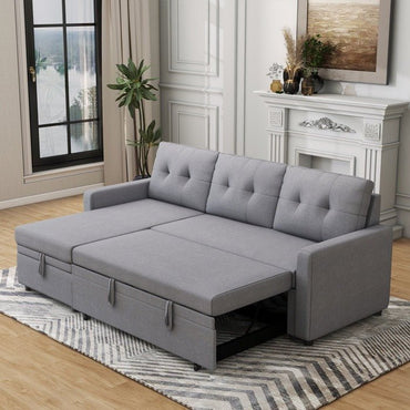 Anoy 4 Seater Sofa | Convertible Bed With Storage - Torque India