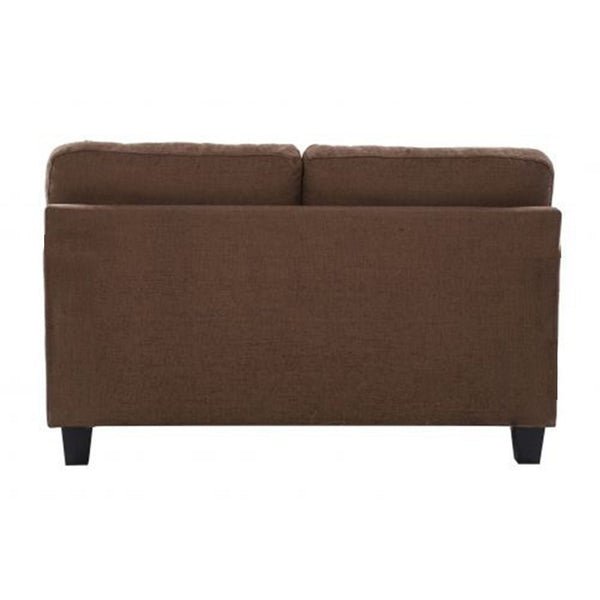 Apricot Fabric Sofa For Living Room - Brown - Torque India