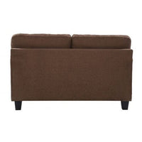 Apricot Fabric Sofa For Living Room - Brown - Torque India