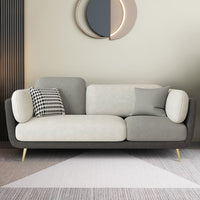 Aurora Gray 3 - Seater Sofa with Gold Accents – Luxe Comfort in Modern Design - Torque India