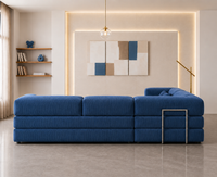 Vegas Modern Sofa Cum Bed with Premium Lounge Comfort – Luxury Convertible Fabric Sofa