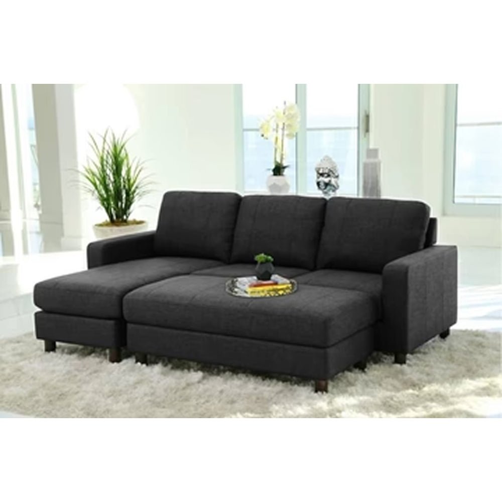 Barrel 6 Seater L Shape Sofa For Living Room | 6 seater sofa set - Torque India