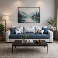 Wayland Modern Living Room Fabric Sofa – Luxury Comfortable Designer Sofa Set