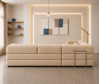 Vegas Modern Sofa Cum Bed with Premium Lounge Comfort – Luxury Convertible Fabric Sofa