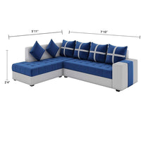 Jamestown L Shape Fabric Sofa Set For Living Room