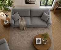 Penny 3 Seater Fabric Sofa – Modern Wooden Frame Living Room Couch