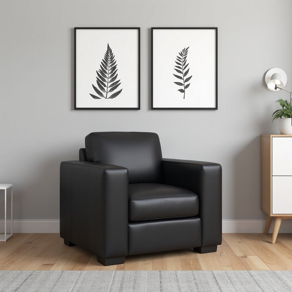 Capricorn Leatherette Sofa for Living Room - Torque India