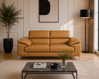 Renzo Leatherette Sofa For Living Room