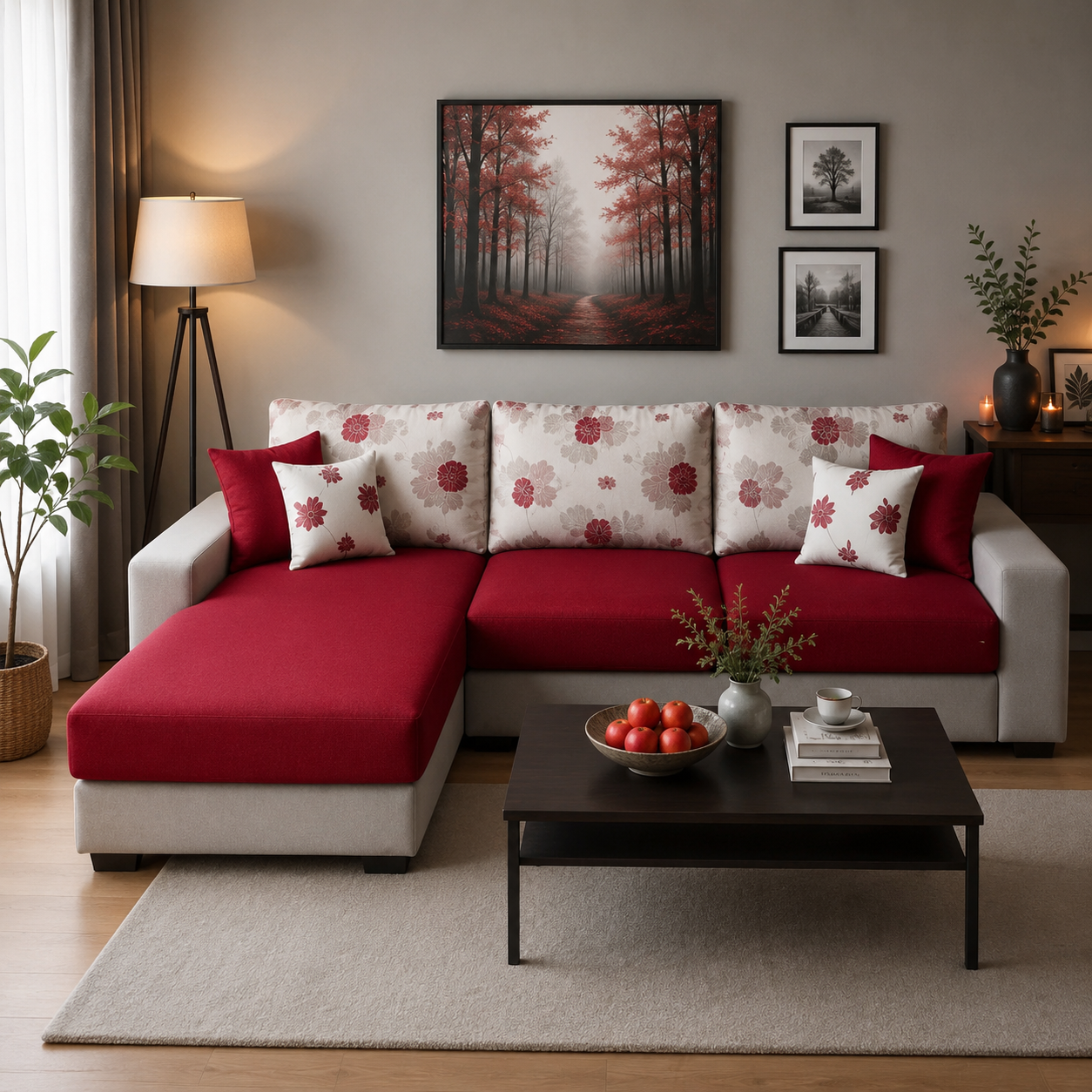 Wayland Modern Living Room Fabric Sofa – Luxury Comfortable Designer Sofa Set