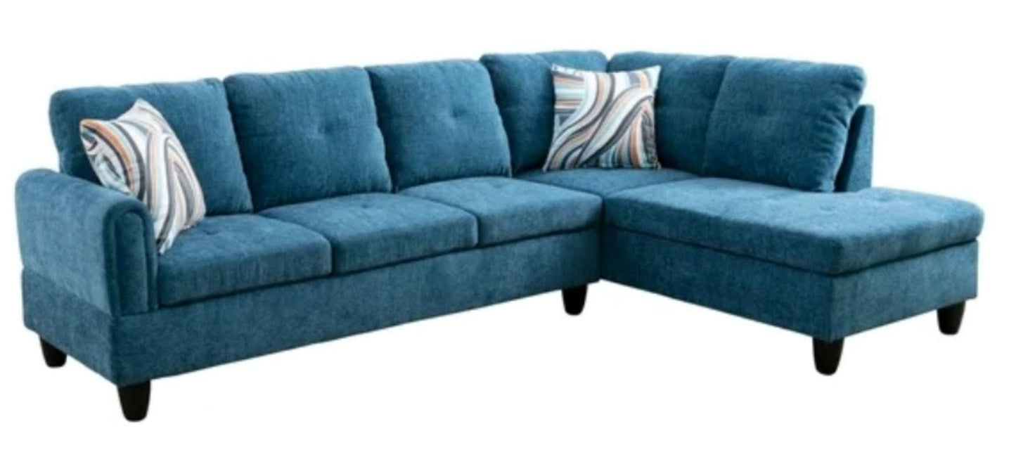 Christen 5 Seater L Shape Fabric Sofa Set with Storage Ottoman - Torque India