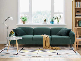 Cimino 3 Seater Fabric Sofa For Living Room - Torque India