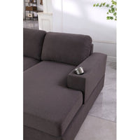 Cirina 7 Seater U Shape Fabric Sofa For Living Room| Bedroom | Office - Torque India